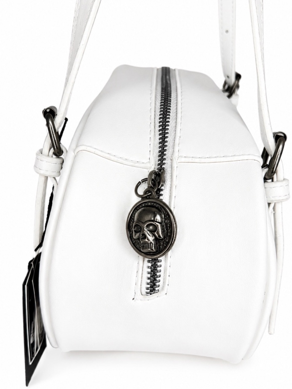 Ed Hardy Pink and White Skull Butterfly Satchel - NWT - Picture 3 of 6